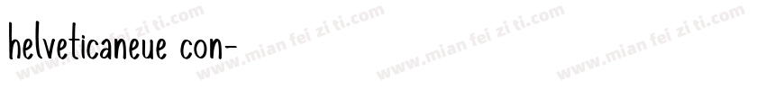 helveticaneue con字体转换
